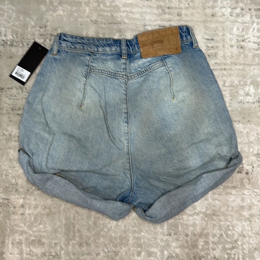 One Teaspoon Kansas Streetwalkers HIGH WAIST 80s SHORT size 24 - Picture 9 of 11